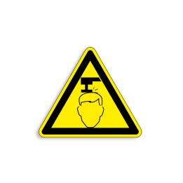 W158 - Attention à la tête, Étiquettes et panneaux de Danger