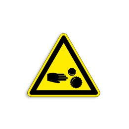 W164 - Attention à vos mains, Étiquettes et panneaux de Danger