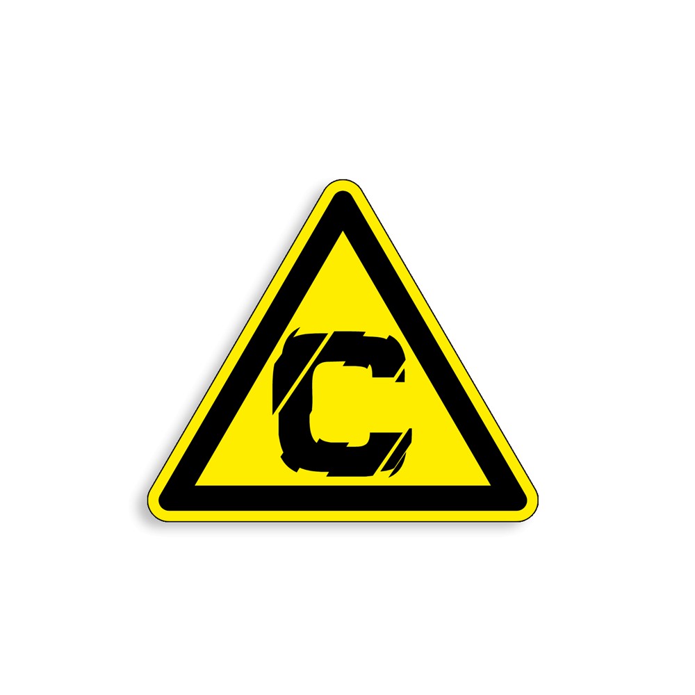 W194 - Risque cancérigène, Étiquettes et panneaux de Danger