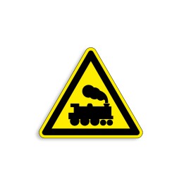 W202 - Attention aux trains, Étiquettes et panneaux de Danger
