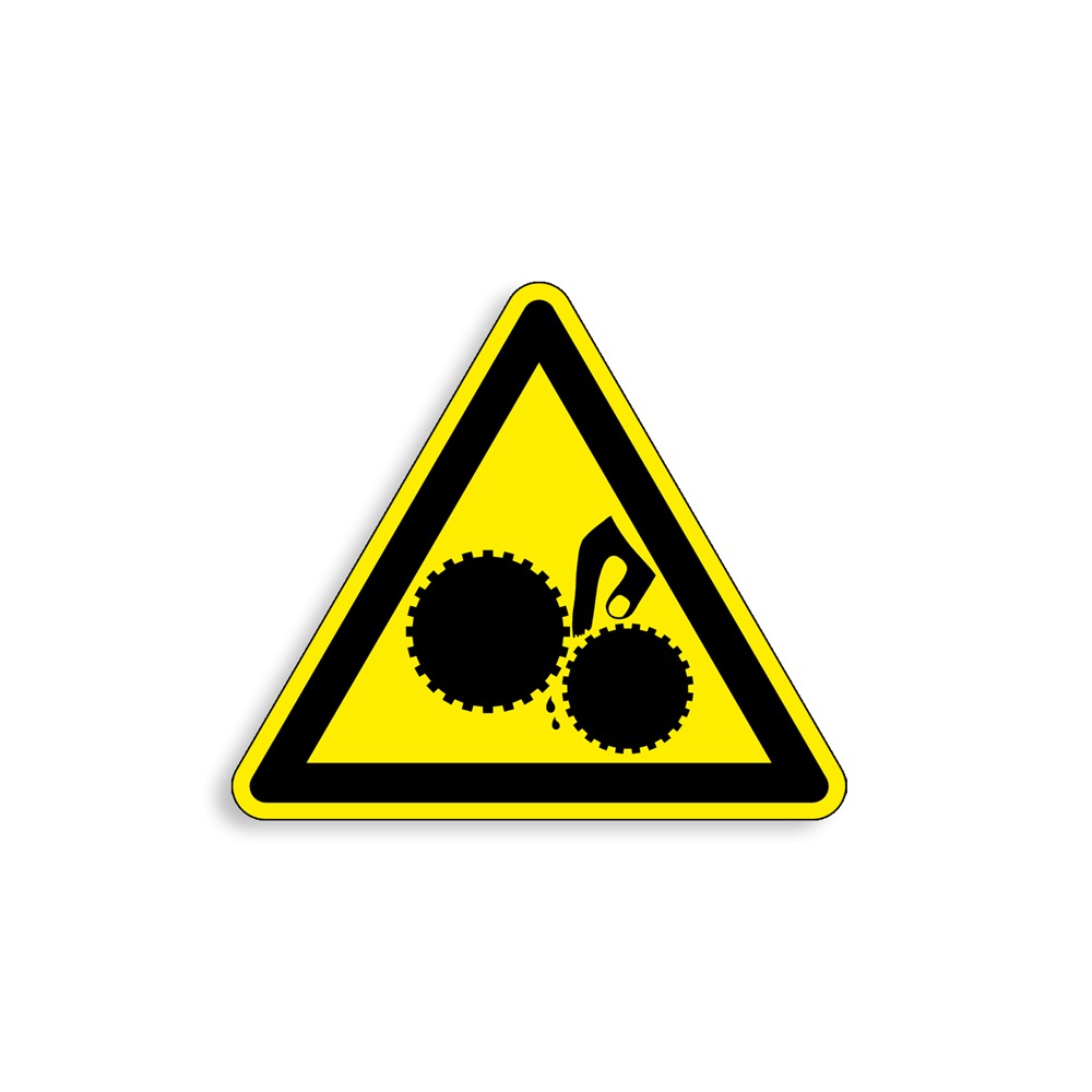 W211 - Attention aux mains, engrenage denté, Étiquettes et panneaux de Danger