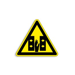 W219 - Risque d'écrasement, Étiquettes et panneaux de Danger