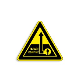 W227 - Espace confiné, Étiquettes et panneaux de Danger