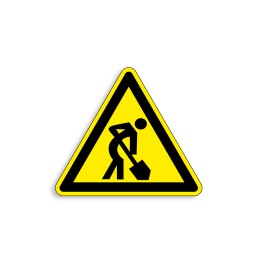 W229 - Travaux en cours, Étiquettes et panneaux de Danger