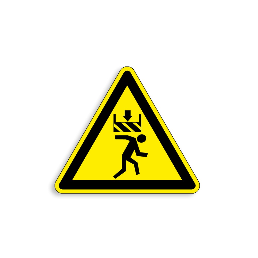 W250 - Risque d'écrasement, Étiquettes et panneaux de Danger