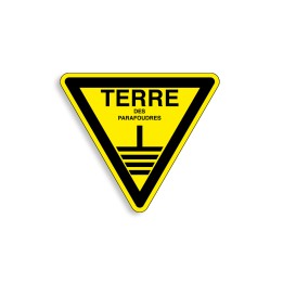 W402 - Terre, Étiquettes et panneaux de Danger