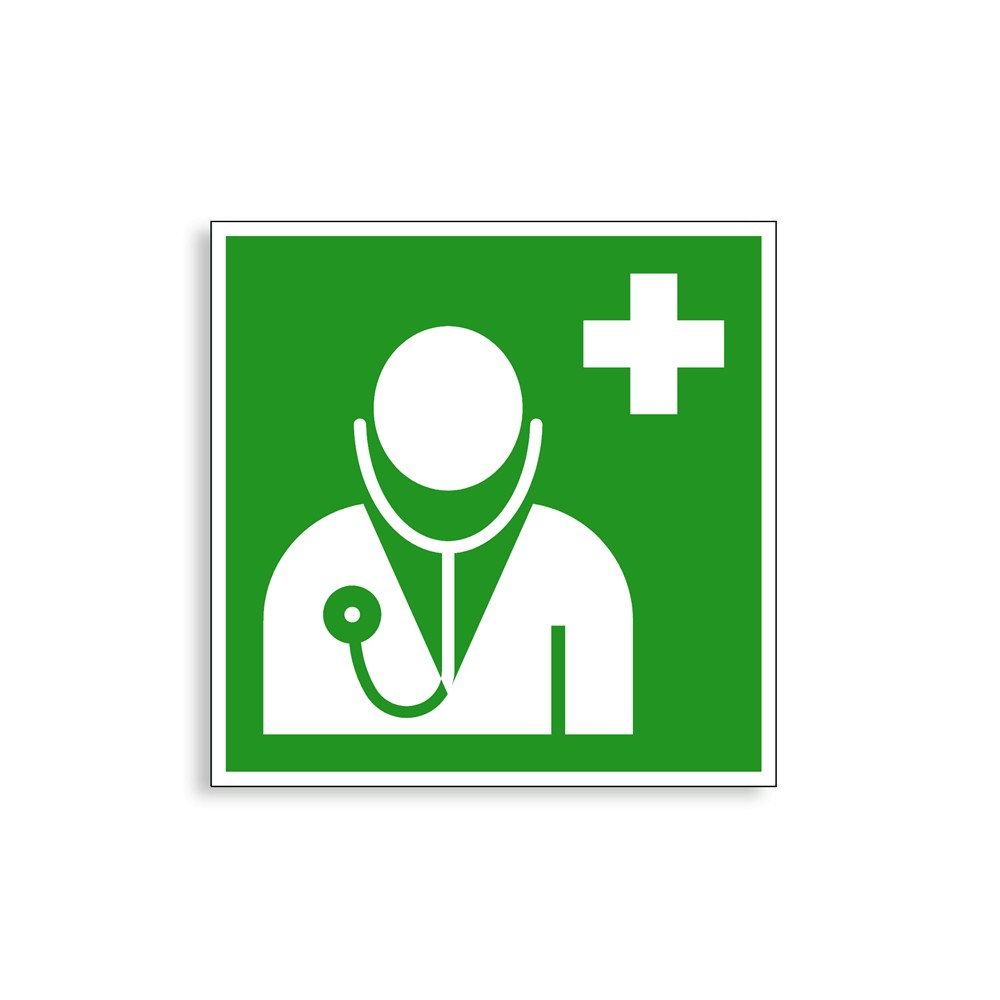 E009 - Médecin, Étiquettes et panneaux d'Évacuation