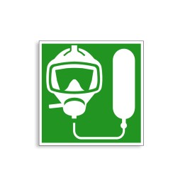 E029B - Appareil respiratoire pour l'évacuation d'urgence, Étiquettes et panneaux d'Évacuation