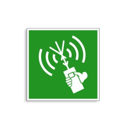 E051 - Radiotéléphone VHF bidirectionnel, Étiquettes et panneaux d'Évacuation