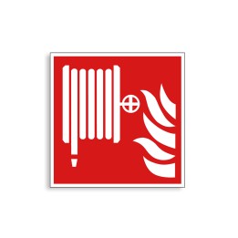 F002 - Robinet d'incendie armé, Étiquettes et panneaux d'Incendie
