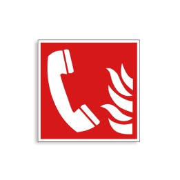 F006 - Téléphone à utiliser en cas d'incendie, Étiquettes et panneaux d'Incendie