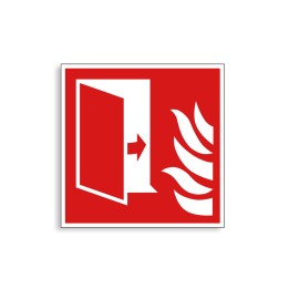 F007 - Porte coupe feu, Étiquettes et panneaux d'Incendie