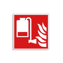 F010 - Unité portable d'application de mousse, Étiquettes et panneaux d'Incendie
