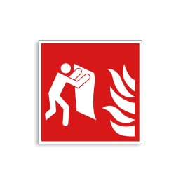 F016 - Couverture anti-feu, Étiquettes et panneaux d'Incendie