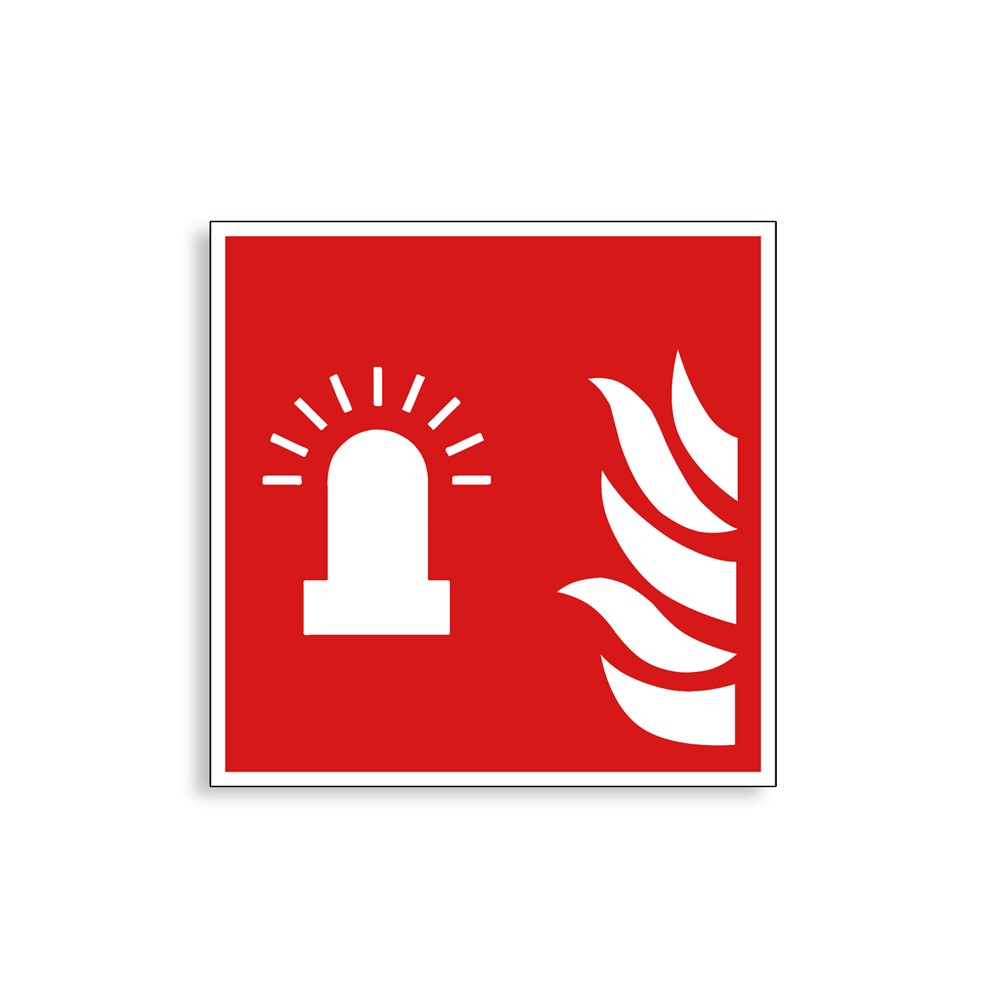 F018 - Feu clignotant d'alarme incendie, Étiquettes et panneaux d'Incendie