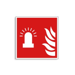 F018 - Feu clignotant d'alarme incendie, Étiquettes et panneaux d'Incendie