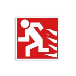 F030 - Point de rassemblement, Étiquettes et panneaux d'Incendie