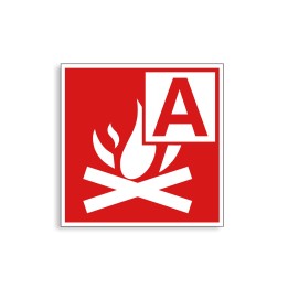 F031 - Point de rassemblement, Étiquettes et panneaux d'Incendie