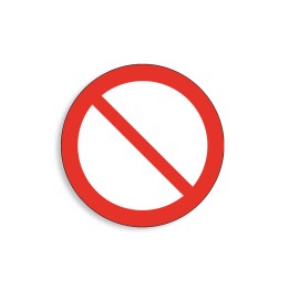 P001 - Signal général, Étiquettes et panneaux d'Interdiction