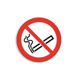 P002 - Interdiction de fumer, Étiquettes et panneaux d'Interdiction