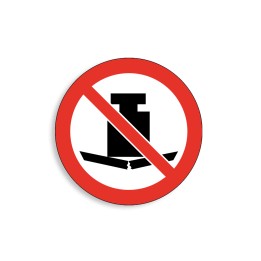 P012 - Charges lourdes interdites, Étiquettes et panneaux d'Interdiction