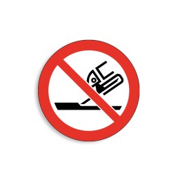 P032 - Ne pas utiliser pour la rectification plane, Étiquettes et panneaux d'Interdiction