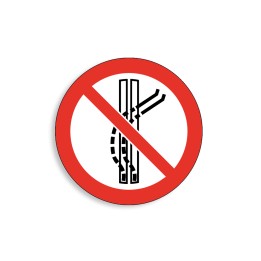 P037 - Interdiction de quitter la piste de remontée, Étiquettes et panneaux d'Interdiction