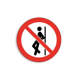 P041 - Ne pas s'appuyer, Étiquettes et panneaux d'Interdiction