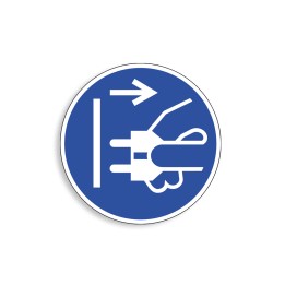 M006 - Signal général, Étiquettes et panneaux d'Obligation