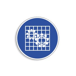 M027 - Signal général, Étiquettes et panneaux d'Obligation
