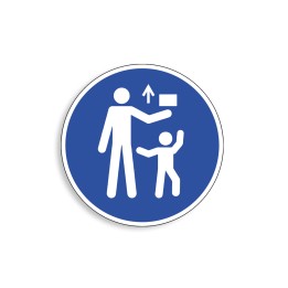 M055 - Signal général, Étiquettes et panneaux d'Obligation