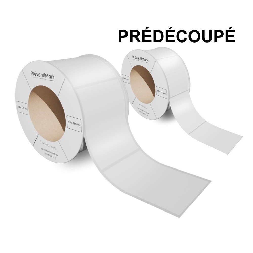 Rouleau d'étiquettes adhésives prédécoupées MP1500