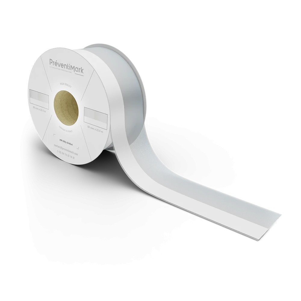 Étiquettes pour câbles, couleur et taille au choix - Blanc - 50 mm x 50 mètres