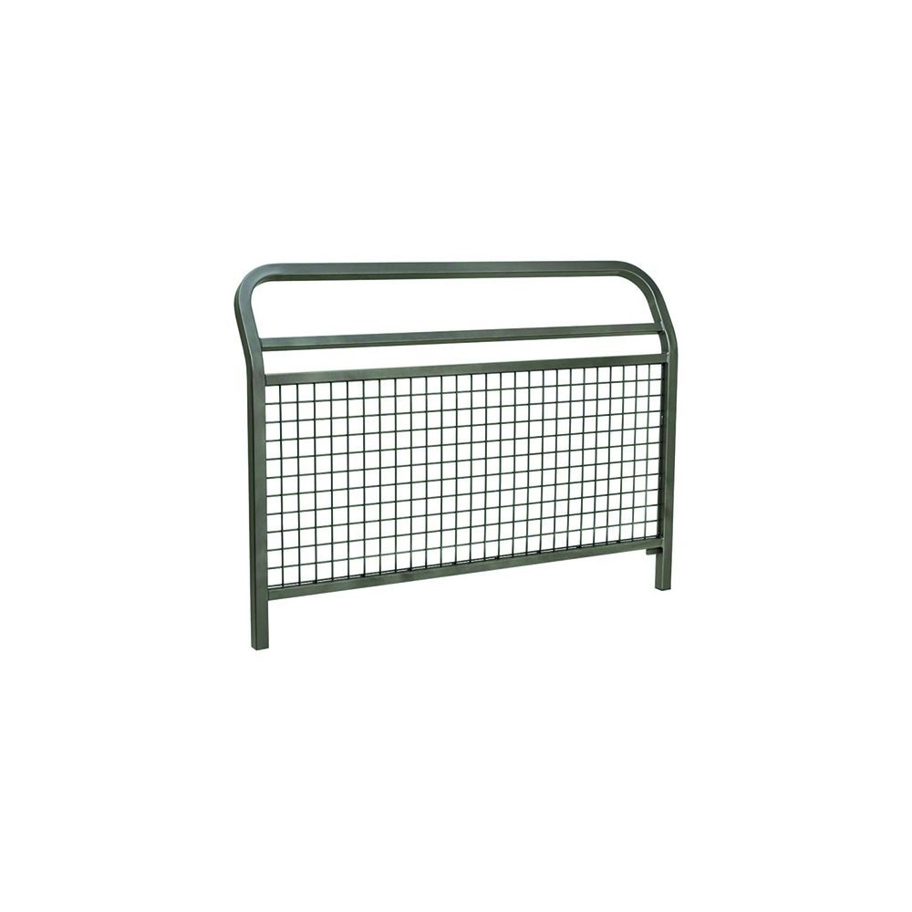Image de la barrière grillagée sur fond blanc.