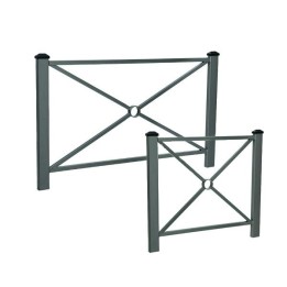 Image des deux barrières urbaines universelles PRO201 en 1080 mm et 1580 mm de long sur fond blanc.