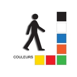 Marquage au sol adhésif-silhouette piéton