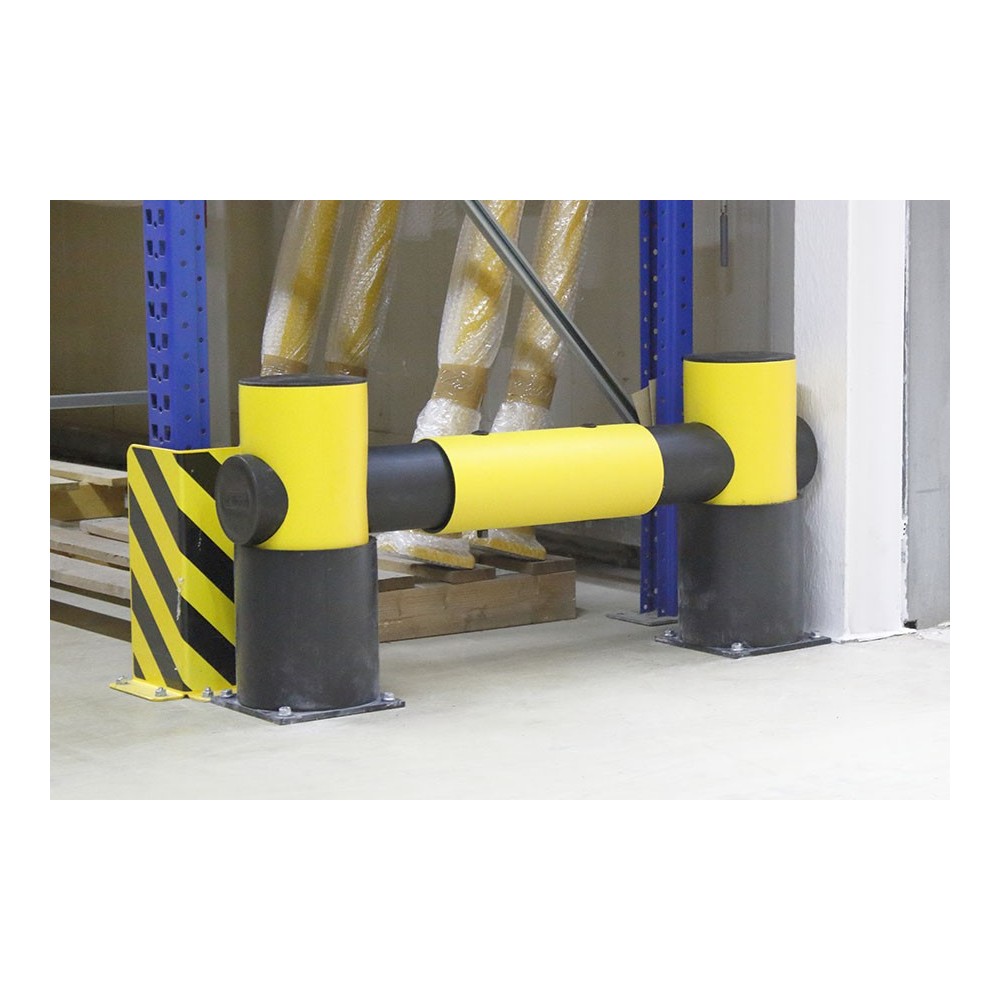 Barrière fin rayon tube unique 1100 mm - poteau final