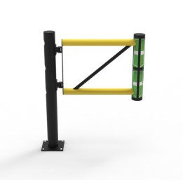 Poteau "Delta" pour porte battante