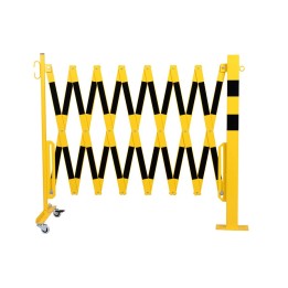 Barrière extensible avec poteau