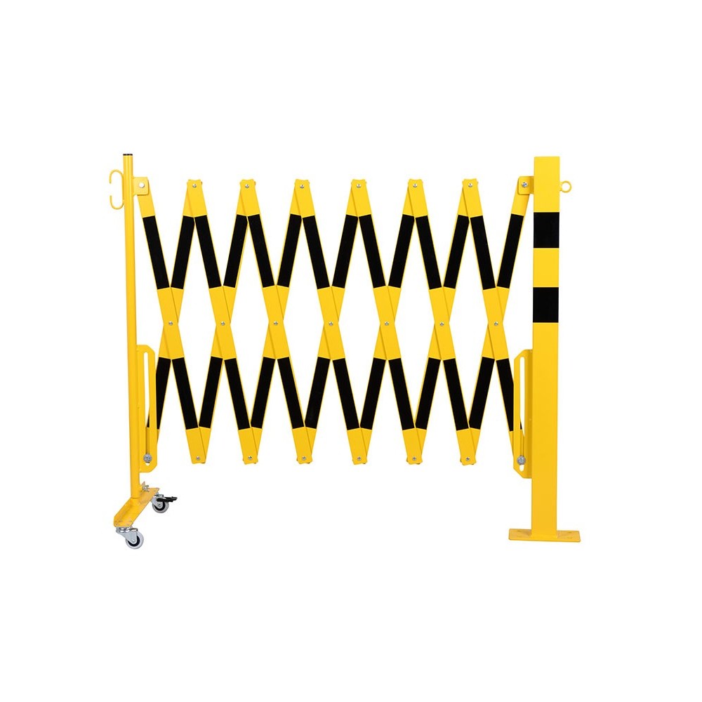 Barrière extensible avec poteau