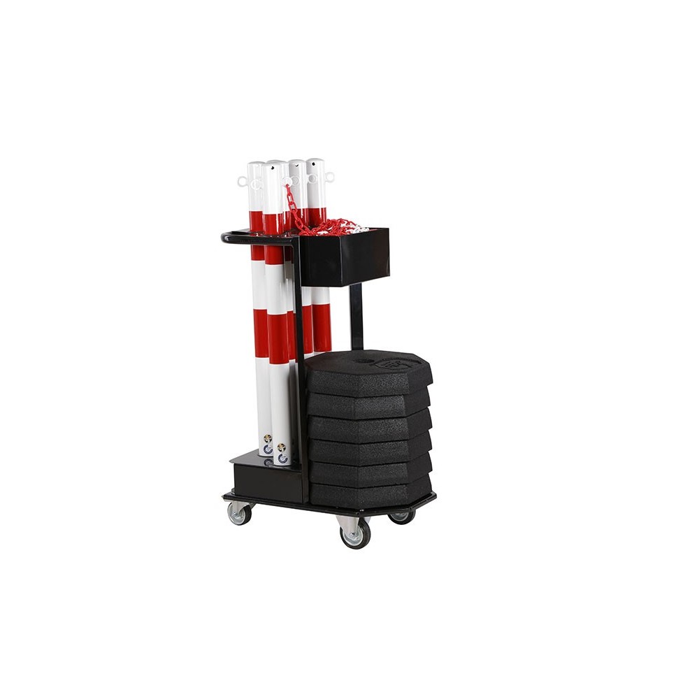 Chariot de transport poteaux + socles mobiles