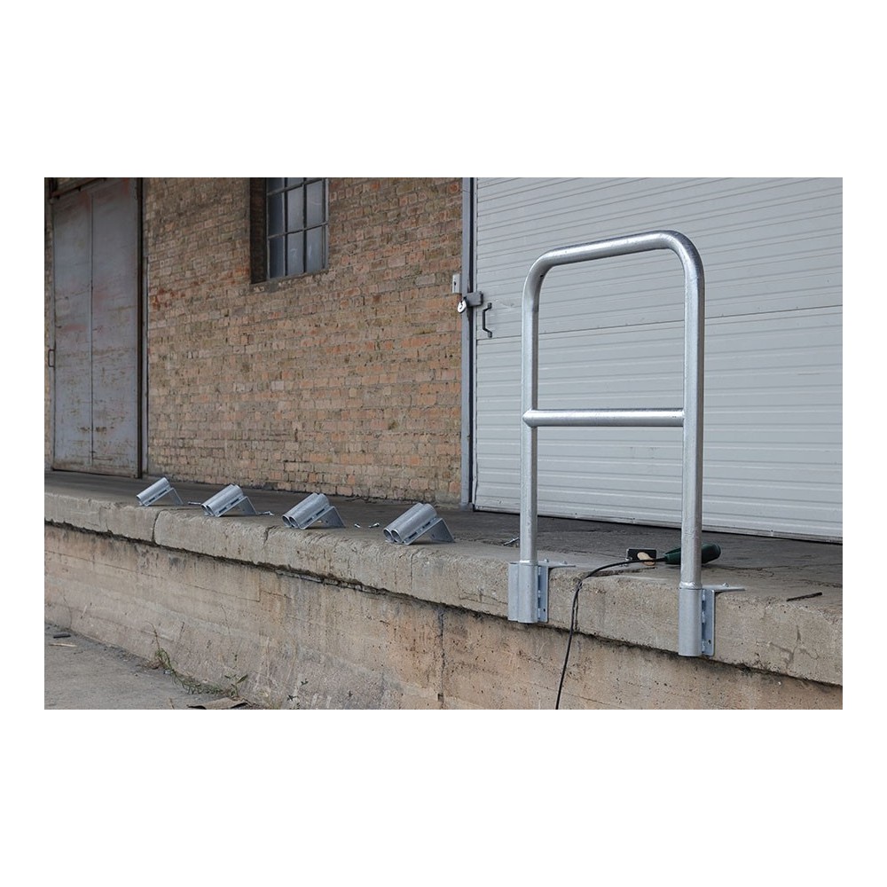 Garde-corps de rampe avec barre support